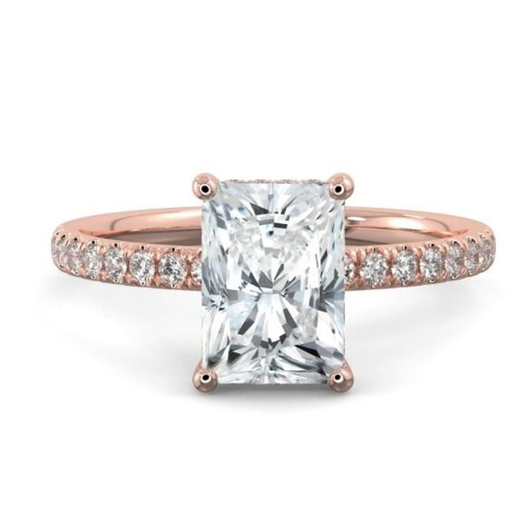 IGI Certified Lab grown diamond Radiant 4.26 Ring - Picture 2 of 2